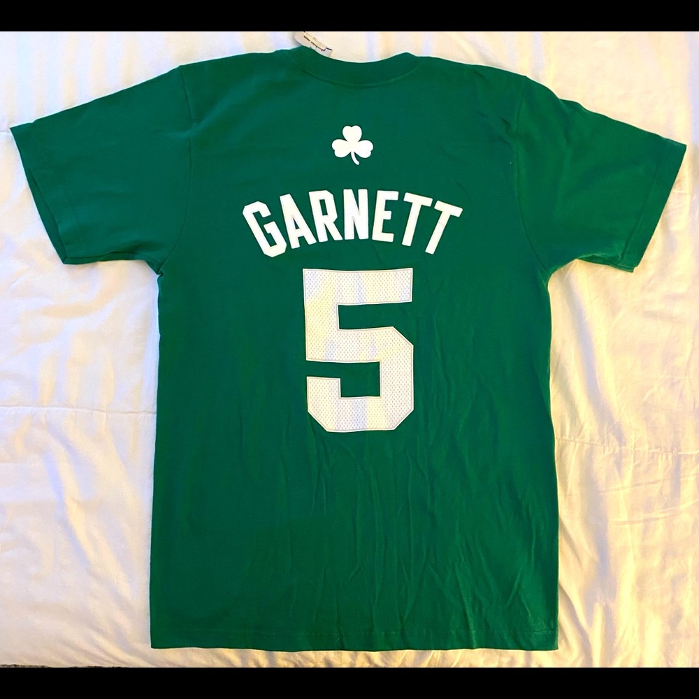 ADIDAS - Celtics Kevin Garnett T-Shirt - Green - Size: Medium